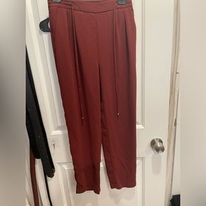 Burgundy loose fitted Pants
